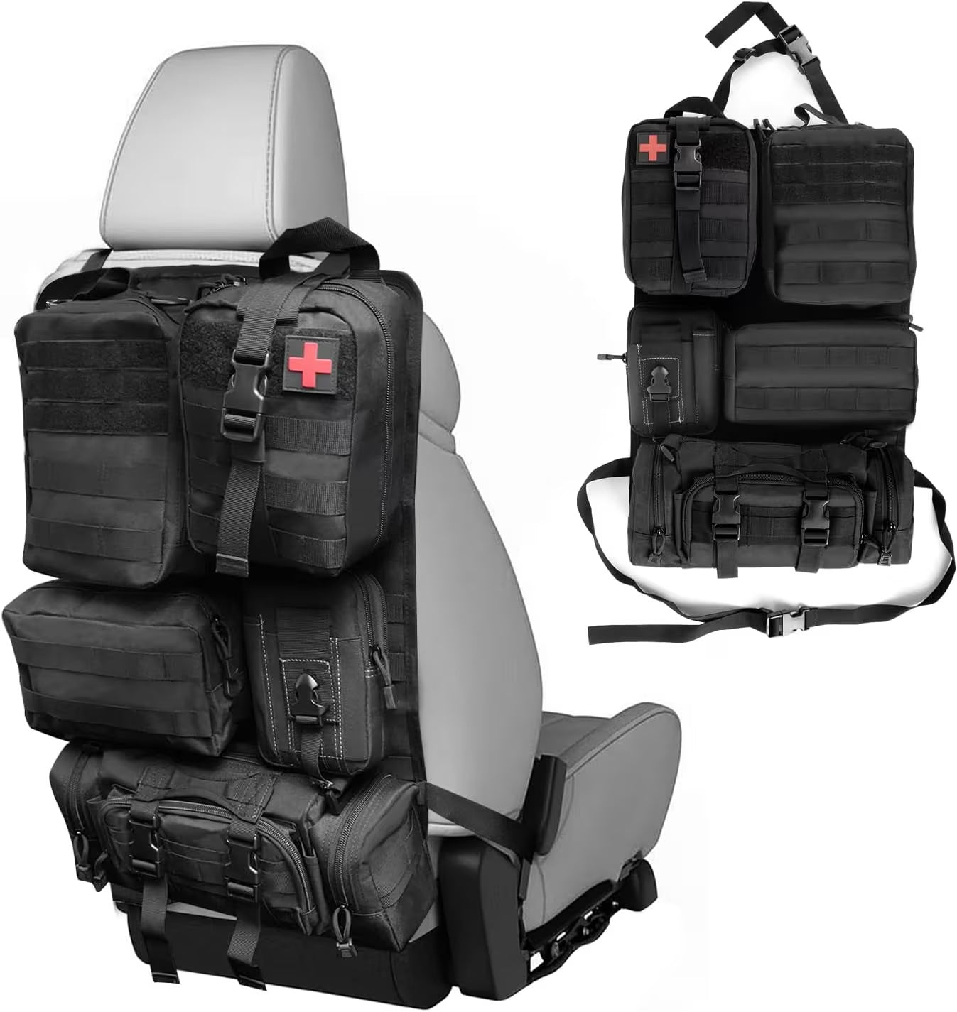 Tactical Car Seat Organizer – for Emergency & Survival Gear