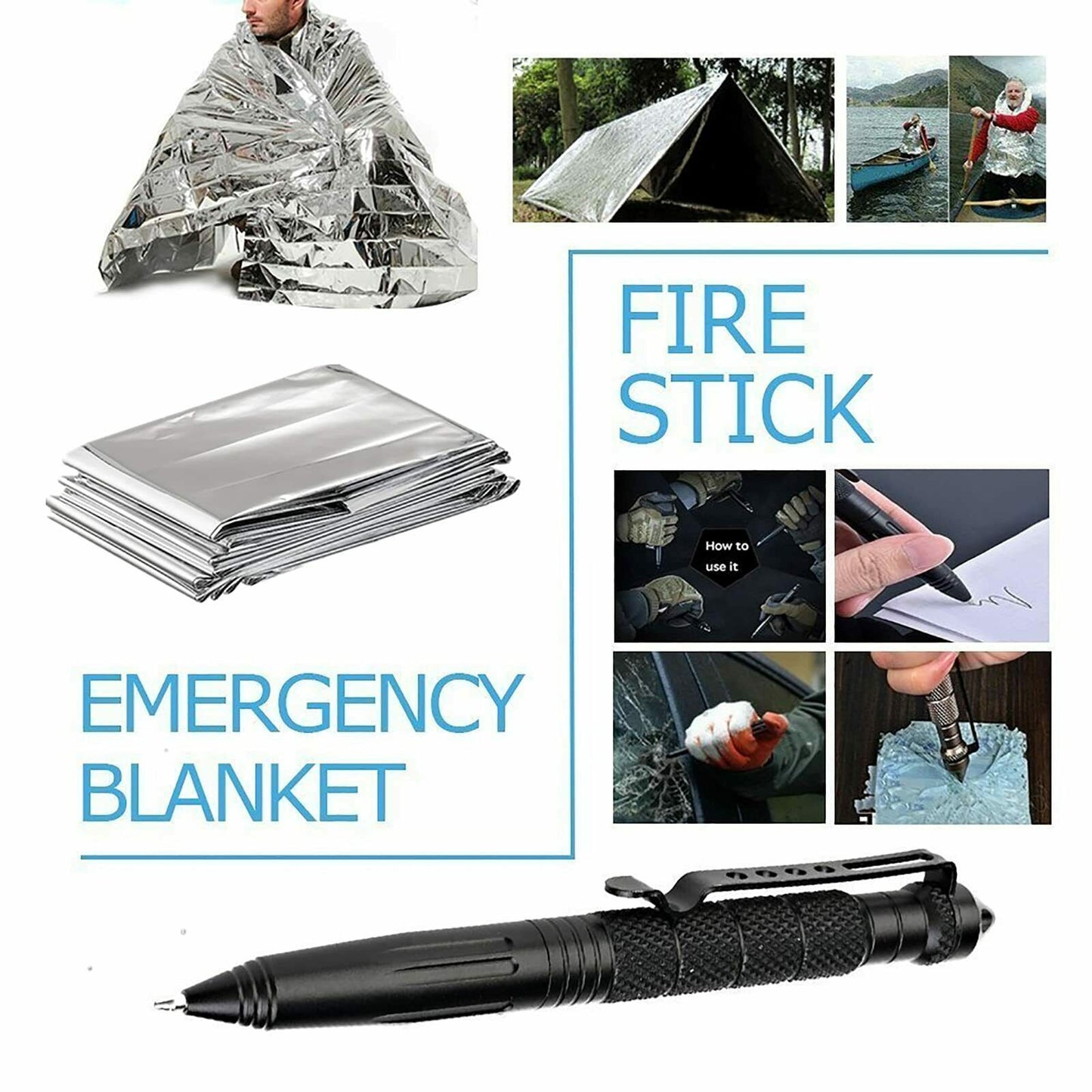 14-in-1 Emergency Survival Kit