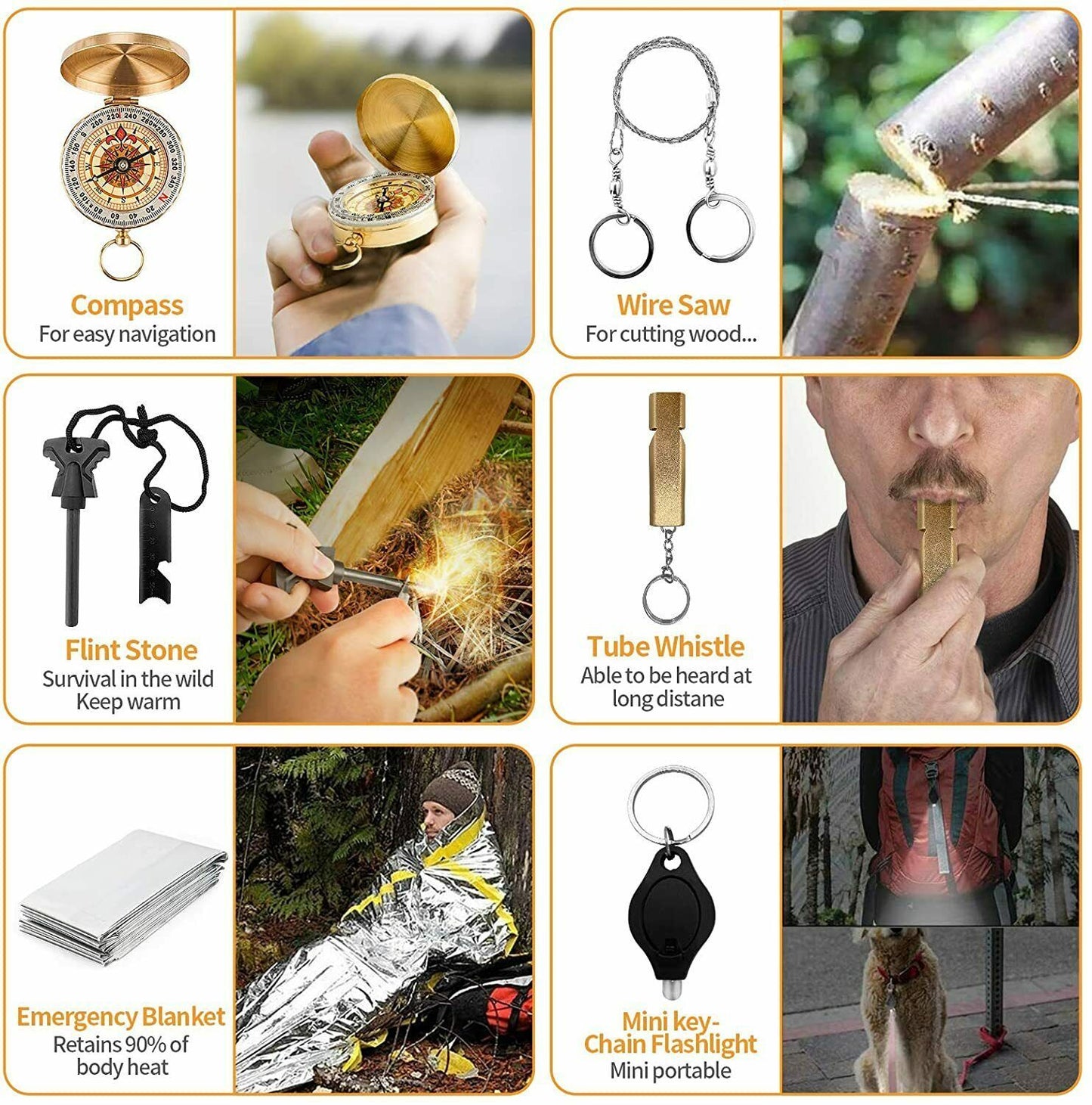 14-in-1 Emergency Survival Kit