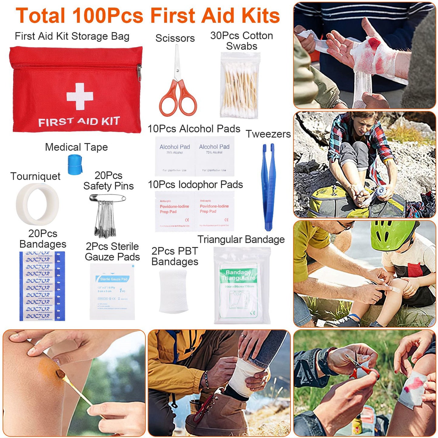 125-in-1 Ultimate Survival Kit with Tactical Bag & First Aid
